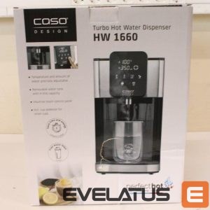 Virdulys Caso  SALE OUT.  01884 HW 1660 Turbo Hot water dispenser, Power 2600 W, Capacity 4 L, Black/Stainless Steel |  | Turbo Hot Water Dispenser | HW 1660 | Water Dispenser | 2600 W | 4 L | Plastic/Stainless Steel | Black/Stainless Steel | DAMAGED PACKAGING 
