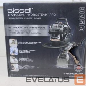 Dulkių siurblys Bissell  SALE OUT.  SpotClean HydroSteam Pro |  | Portable Carpet and Upholstery Cleaner | SpotClean HydroSteam Pro | Corded operating | Washing function | 1000 W | - V | Black | Warranty 24 month(s) | DAMAGED PACKAGING 