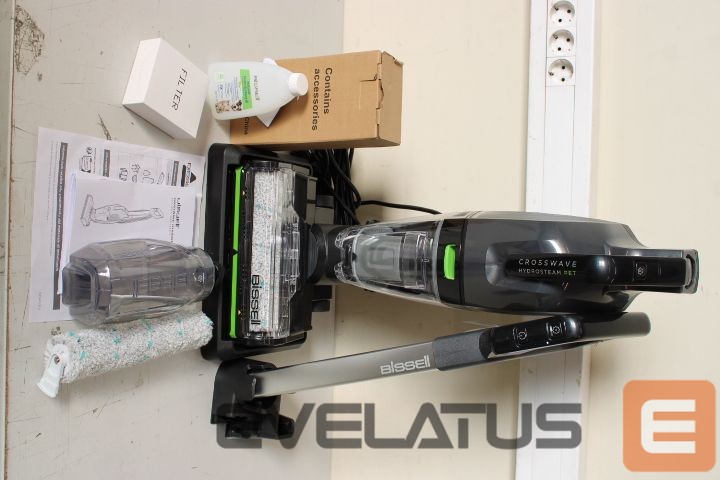 Dulkių siurblys Bissell SALE OUT. Crosswave HydroSteam Pet Select Corded | All-in one Multi-Surface Cleaner | 3527N Crosswave HydroSteam Pet Select | Corded operating | Washing function | 1100 W | N/A V | Titanium/Black/Silver/Lime | DEMO