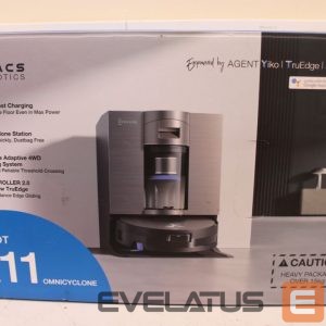 Dulkių siurblys Ecovacs  SALE OUT.  DEEBOT X11 OMNICYCLONE EU Vacuum & mop, Wet&Dry,with new bagless All-in-One OmniCyclone station, Black (with brown shimmer |  Robot Vacuum Cleaner with New Bagless All-in-One OmniCyclone Station | DEEBOT X11 OMNICYCLONE EU | Wet&Dry | 6400 mAh | 19500 Pa | Black | DEMO 