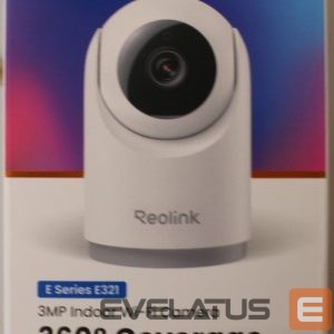 Internetinė kamera Reolink  SALE OUT.  E321 Smart Indoor Cam Wi-Fi PT, White |  Camera | E Series E321 | 24 month(s) | Tabletop | 3 MP | 4mm/F2.0 | MicroSD up to 512GB | DAMAGED PACKAGING 