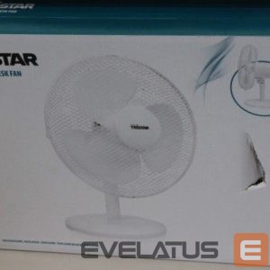 Ventiliatorius Tristar  SALE OUT. | SALE OUT.  Desk fan | VE-5724 | Desk fan | 40 W | Diameter 30 cm | Number of speeds 3 | Oscillation | White | DAMAGED PACKAGING 