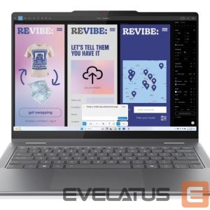 Nešiojamas kompiuteris Lenovo  | Yoga 7 2-in-1 14ILL10 Intel | Luna Grey | 14 " | OLED | Touchscreen | WUXGA | 1920 x 1200 pixels | Intel Core Ultra 7 | 256V | 16 GB | Soldered LPDDR5X | Solid-state drive capacity 512 GB | Intel Arc Graphics 140V | Windows 11 Home | 802.11be | Bluetooth version 5.4 | Keyboard language English | Keyboard backlit | Warranty 24 month(s) | Battery warranty 12 month(s) 