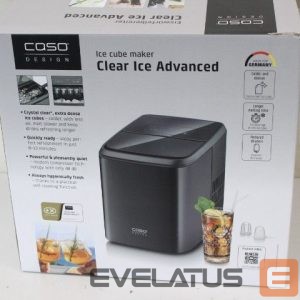 Kiti smulkūs buitiniai prietaisai Caso  SALE OUT.  Ice Cube Maker | Clear Ice Advanced | Power 130 W | Capacity 1.5 L | Matt Black | UNPACKED, SMALL SCRATCHED  ON TOP, MISSING INNER PACKAGING 