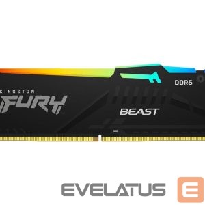 DDR4 atmintis Kingston  KF564C32BBEA-16 16GB 6400MT/s DDR5 CL32 DIMM FURY Beast Black RGB EXPO | 