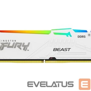 DDR4 atmintis Kingston  KF564C32BWEA-16 16GB 6400MT/s DDR5 CL32 DIMM FURY Beast White RGB EXPO | 