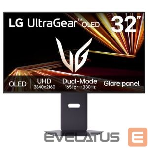 Monitoriai LG  | 32GX850A-B | 32 " | 16:9 | 165 Hz | 0.03 ms | 3840 x 2160 pixels | 275 cd/m² | HDMI ports quantity 2 | Black 