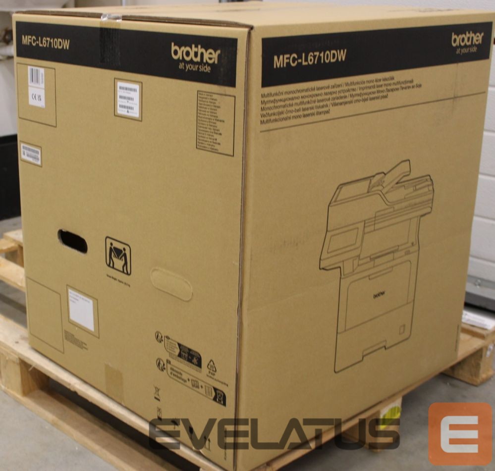 Spausdintuvai Brother SALE OUT. MFC-L6710DW All-In-One Mono Laser Printer with Fax | All-In-One | MFC-L6710DW | Laser | Mono | Multicunction Printer | A4 | Wi-Fi | Grey | DAMAGED PACKAGING