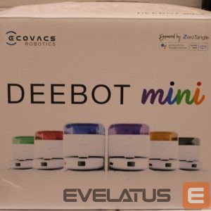 Dulkių siurblys Ecovacs  SALE OUT.  DEEBOT mini Vacuum cleaner, Robot, Wet&Dry, ZeroTangle Technology, Agile Navigation, White/Blue + Auto-empty station |  Robotic Vacuum Cleaner | DEEBOT mini BLUE | Wet&Dry | Li-ion | 3200 mAh | Dust capacity 1.8 L | 8000 Pa | White/Blue | SCRATCHED ITEM, DAMAGED CHARGING STATION BODY 