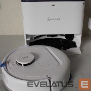 Dulkių siurblys Ecovacs  SALE OUT.  DEEBOT mini Vacuum cleaner, Robot, Wet&Dry, ZeroTangle Technology, Agile Navigation, White/Blue + Auto-empty station |  Robotic Vacuum Cleaner | DEEBOT mini BLUE | Wet&Dry | Li-ion | 3200 mAh | Dust capacity 1.8 L | 8000 Pa | White/Blue | DAMAGED PACKAGING, UNPACKED 