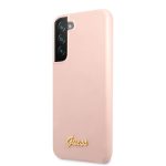 Nugarėlės dėklai Guess - Samsung S22 Plus Silicone Metal Logo Case Pink
