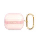Dėklai ausinėms Guess Apple Airpods 3 TPU Printed Stripe Case Pink