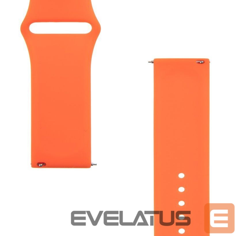 Dirželis Tactical 22mm Silicone Watch Strap and Watch Band Orange