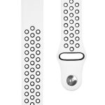 Dirželis Tactical  20mm Double Silicone Watch Band White Black