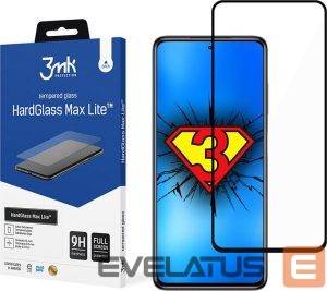 Apsauginiai stiklai 3MK Xiaomi POCO X3 GT Black - HardGlass Max Lite 