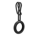 Smart tag priedas iLike  AirTag Silicone Keychain Loop Case Black