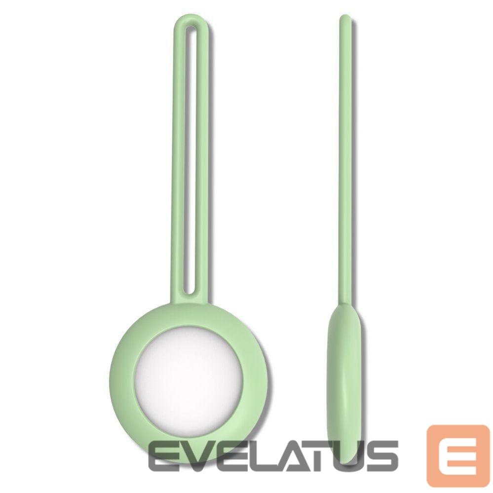 Smart tag priedas iLike AirTag Silicone Keychain Loop Case Green