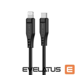 Kabelis Acefast Apple Lightning to Type-C 1.2m 30W 3A MFI Cable Black