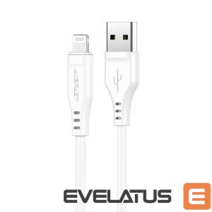 Kabelis Acefast Apple Lightning to USB 1.2m 2.4A MFI Cable White