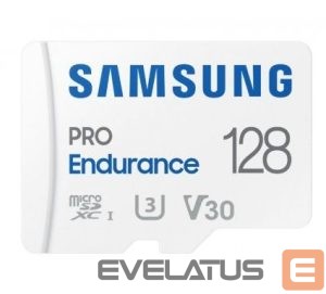 Atminties kortelės Samsung  Pro Endurance MicroSD 128GB White