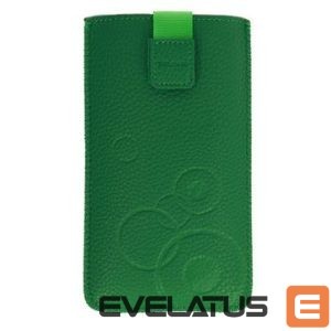 Universali kišenė telefono korpusui iLike Universal Leather Pocket Case XL Green