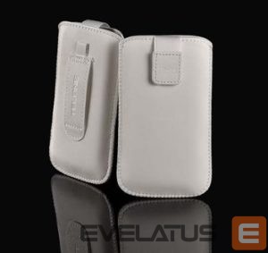 Universali kišenė telefono korpusui iLike Universal Leather Pocket Case XS White