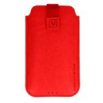 Universali kišenė telefono korpusui iLike Universal Leather Pocket Case XS Red