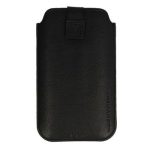 Universali kišenė telefono korpusui iLike Universal Leather Pocket Case XL Black