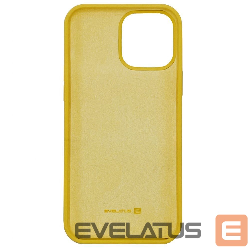 Nugarėlės dėklai Evelatus Apple iPhone 13 Pro Max Premium Soft TouchSilicone Case Yellow