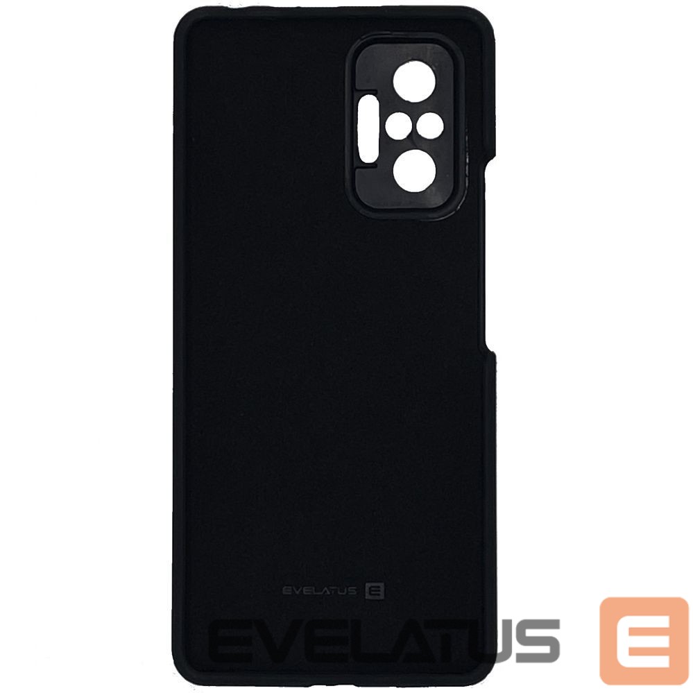 Nugarėlės dėklai Evelatus Xiaomi Redmi Note 10 Pro Premium Soft Touch Silicone Case Black