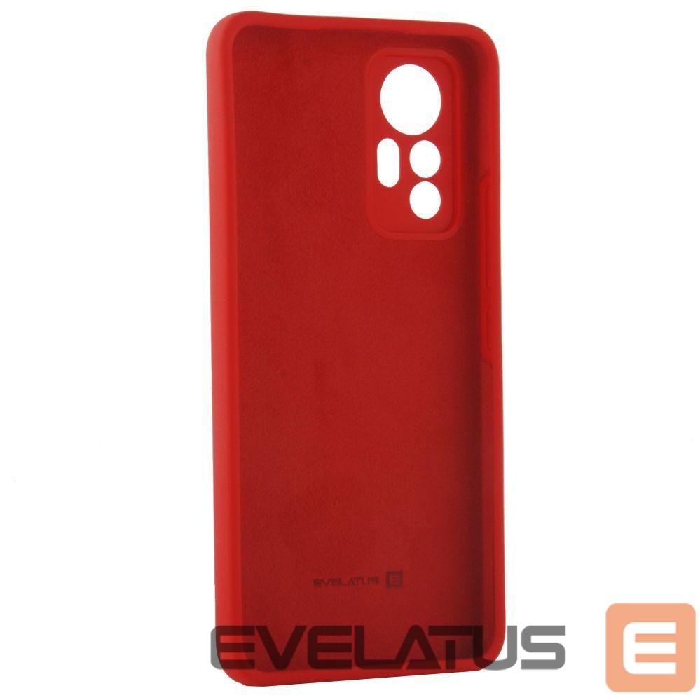 Nugarėlės dėklai Evelatus Xiaomi 12 Pro Premium Soft Touch Silicone Case Red