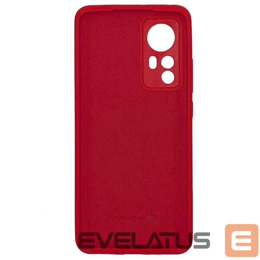 Nugarėlės dėklai Evelatus Xiaomi 12/12x Premium Soft Touch Silicone Case Red