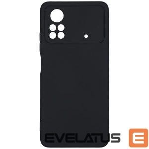 Nugarėlės dėklai Evelatus Xiaomi Poco X4 Pro 5G Premium Soft Touch Silicone Case Black