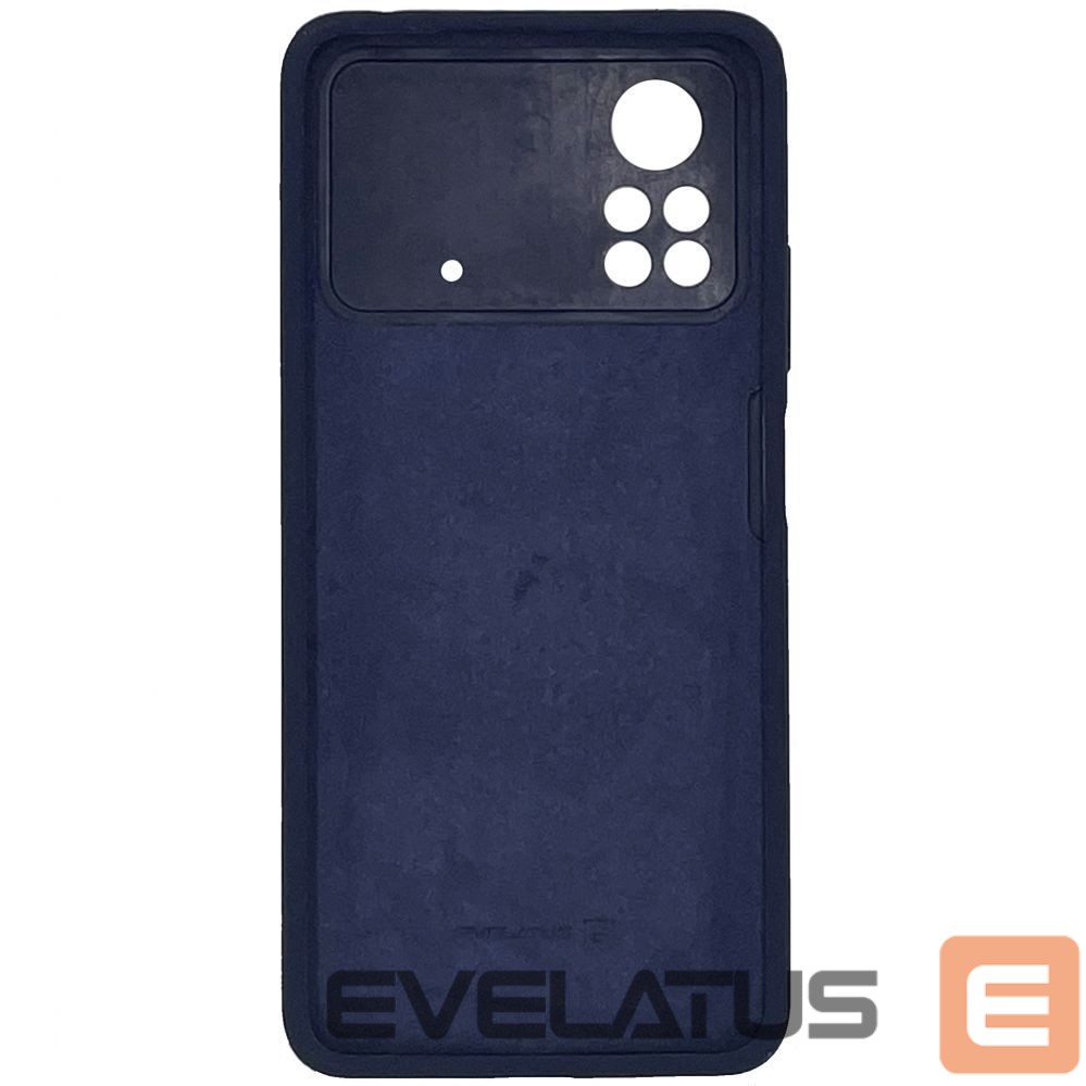 Nugarėlės dėklai Evelatus Xiaomi Poco X4 Pro 5G Premium Soft Touch Silicone Case Blue