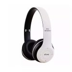 Belaidės ausinės iWear  BITS Noise Cancell Foldable Bluetooth 5.0 Wireless Headset FM Radio / MP3 Mico SD and Phone White