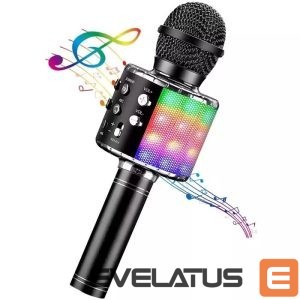 Mikrofonas iWear  M85 Karaoke Kids & Adult Fun Effect Microphone with Speakers & Recod Micro SD USB Bluetooth 