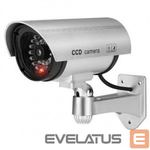 Vaizdo kamera iWear  IR1 CCTV IR Outdoor Home Security Duymmy Fake Camera with flashing red light 2x AA battery Sil 