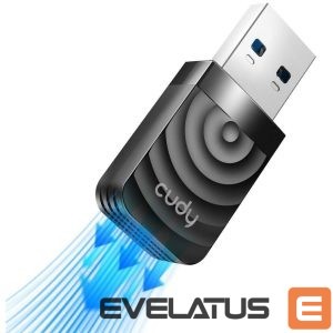 Maršrutizatoriai Cudy  Cudy WU1300S AirMax AC1300 Dual Band WiFi USB Adapter USB 3.0 High Speed High Gain Black 