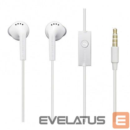 Laidinės ausinės Samsung EHS61ASFWE Universal Original Stereo 3.5mm Headset with Cable 1.2m Microphone White (OEM)