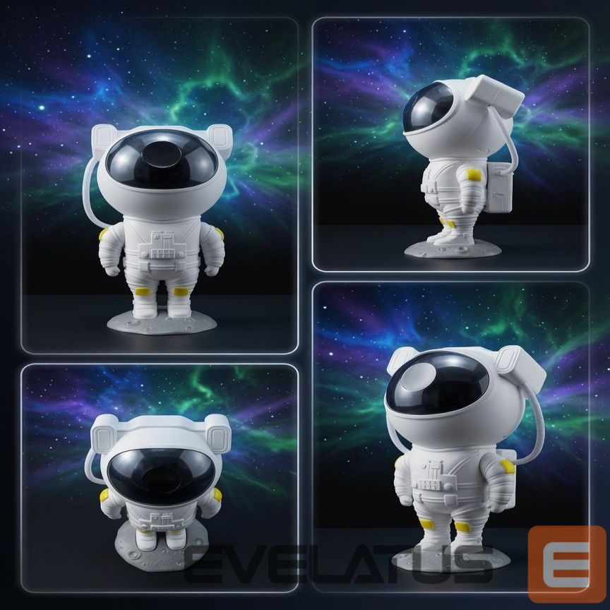 LED Prožektorius iLike A1 Astronout 360 degree Rotate Head Star Sky & Nebula projector with Remote