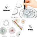Kitas produktas iLike  28pcs Spiral Drawing Ruler Set Includes Gears Pens A4 Paper Tutorial ABS Plastic 