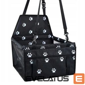 Kitas produktas iLike  Small Dog & Cat Car Travel Carrier Waterproof & Foldable Black Paw Print 