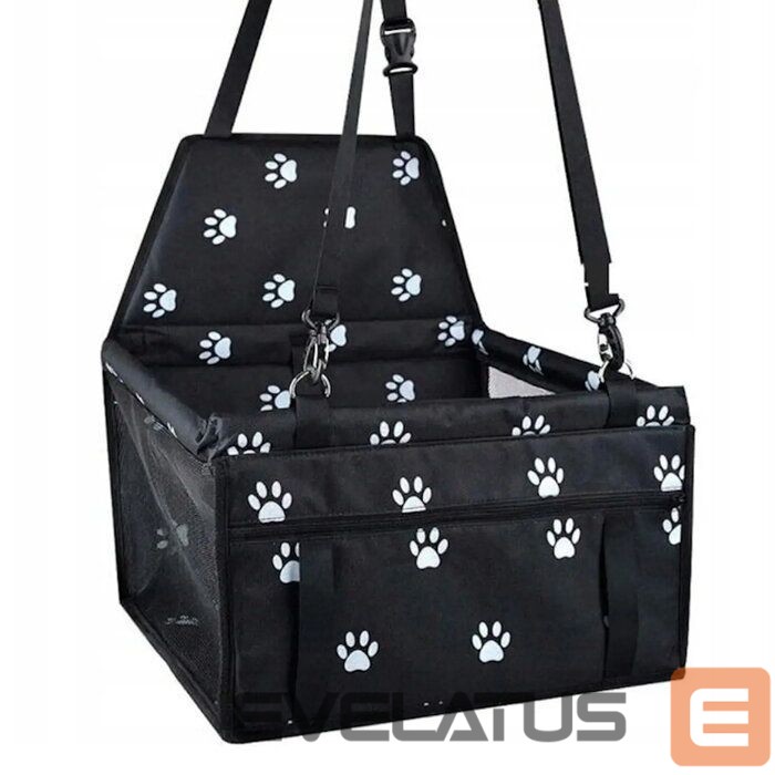 Kitas produktas iLike Small Dog & Cat Car Travel Carrier Waterproof & Foldable Black Paw Print