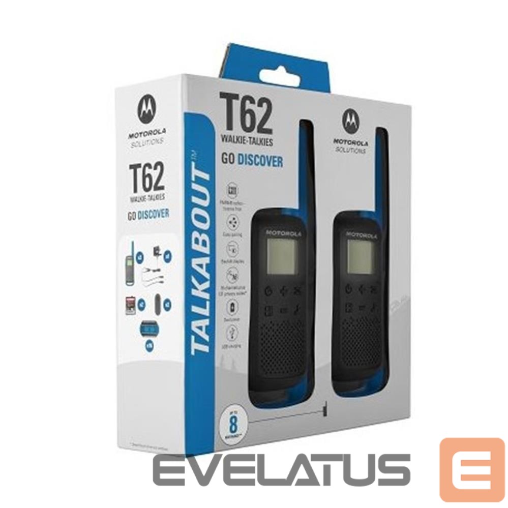 Radijo imtuvai Motorola Motorola TALKABOUT T62 blau