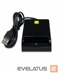 Adapteris iLike  USB Smart Card Reader, Contact IC Card Reader for Digital Signature, eID, Banking & Government Cards Black