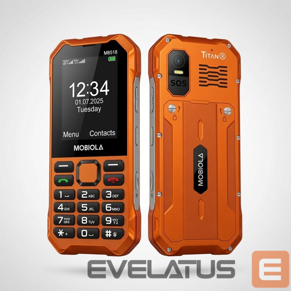 Išmanusis telefonas Mobiola MB510 TitanX Orange