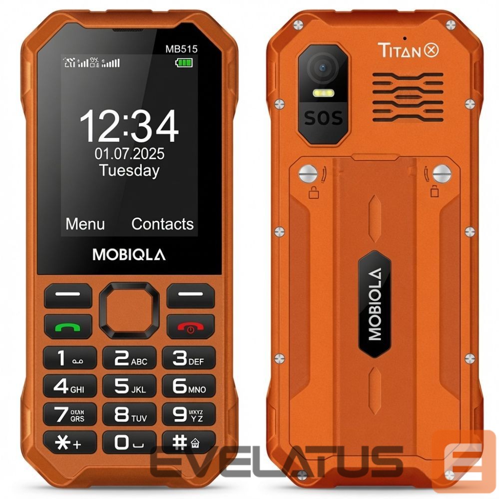 Išmanusis telefonas Mobiola MB510 TitanX Orange
