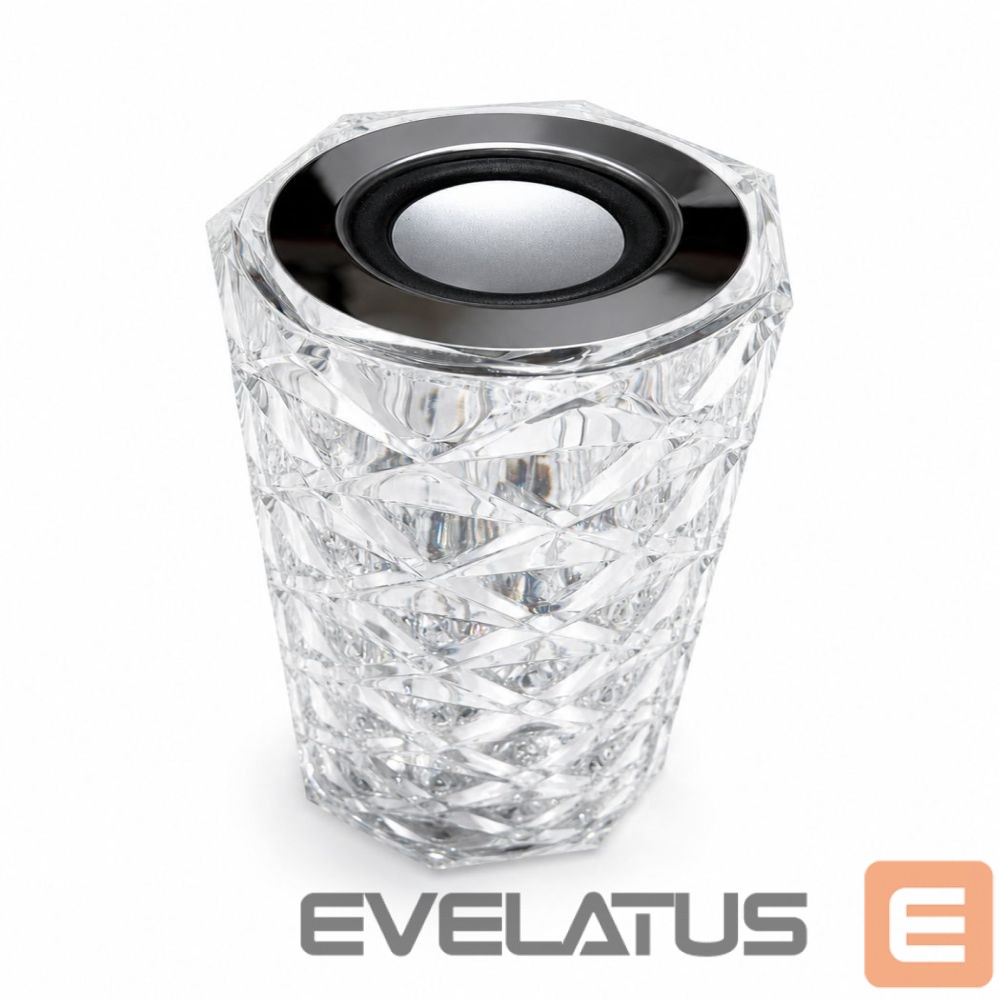 Stalinė lempa iLike Crystal Touch RGB LED Lamp with Bluetooth Speaker, Ambient Night Light, Remote Control