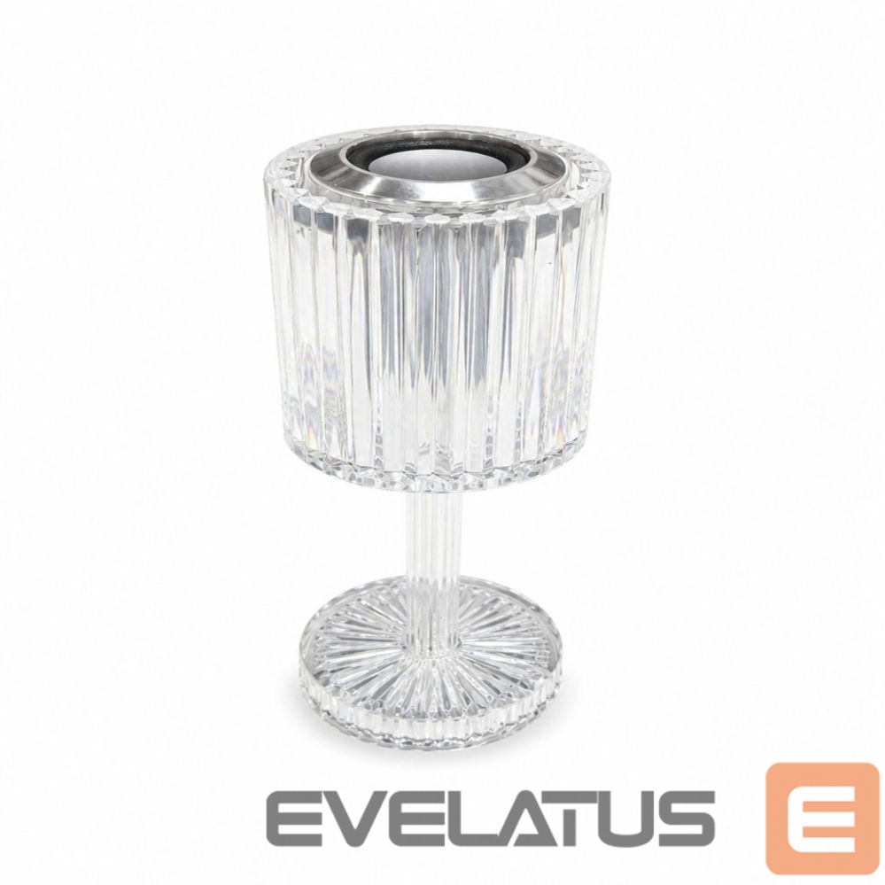 Stalinė lempa iLike Crystal Touch RGB LED Table Lamp with Bluetooth Speaker, Ambient Night Light & Remote Control