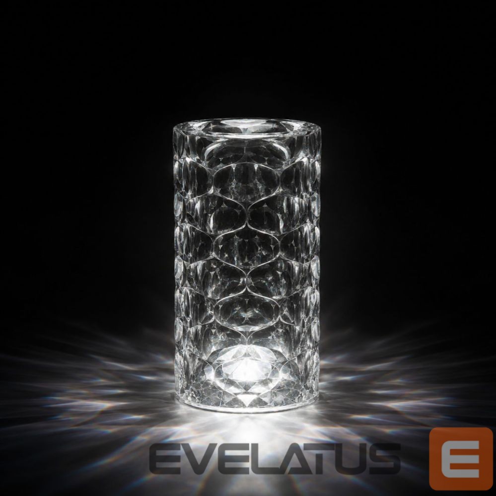 Stalinė lempa iLike Crystal Bubble Touch RGB LED Table Lamp with Bluetooth Speaker